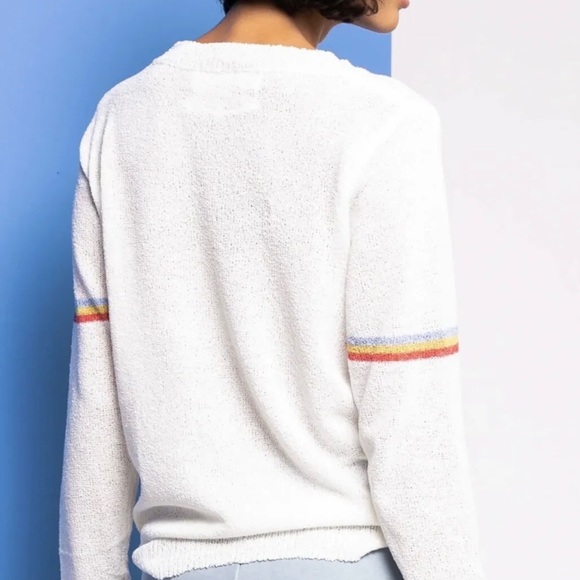 Pink Martini Amor Love White Cozy Sweater Jumper New NWT Medium Sold Out! - Picture 4 of 8